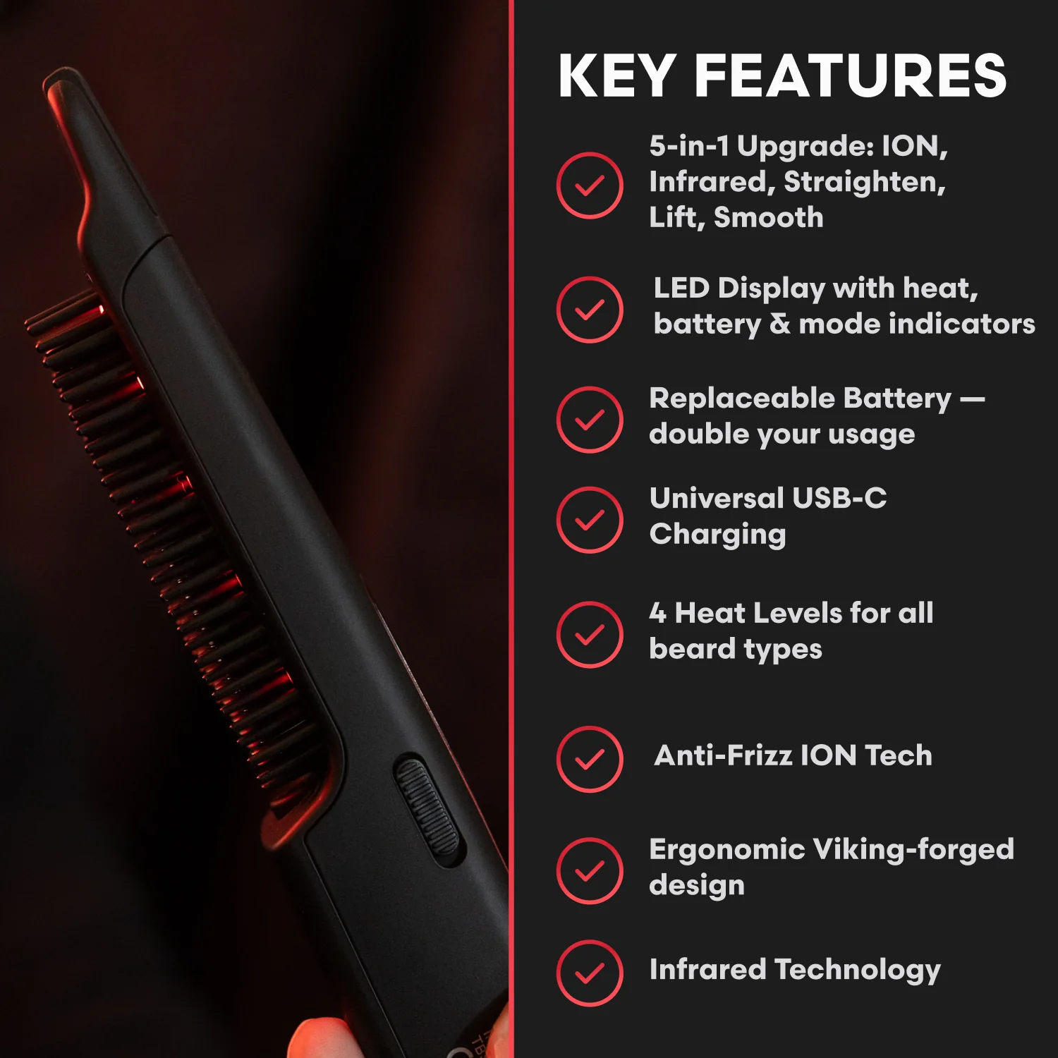 Carbon X Pro | Beard Straightener - Image 8