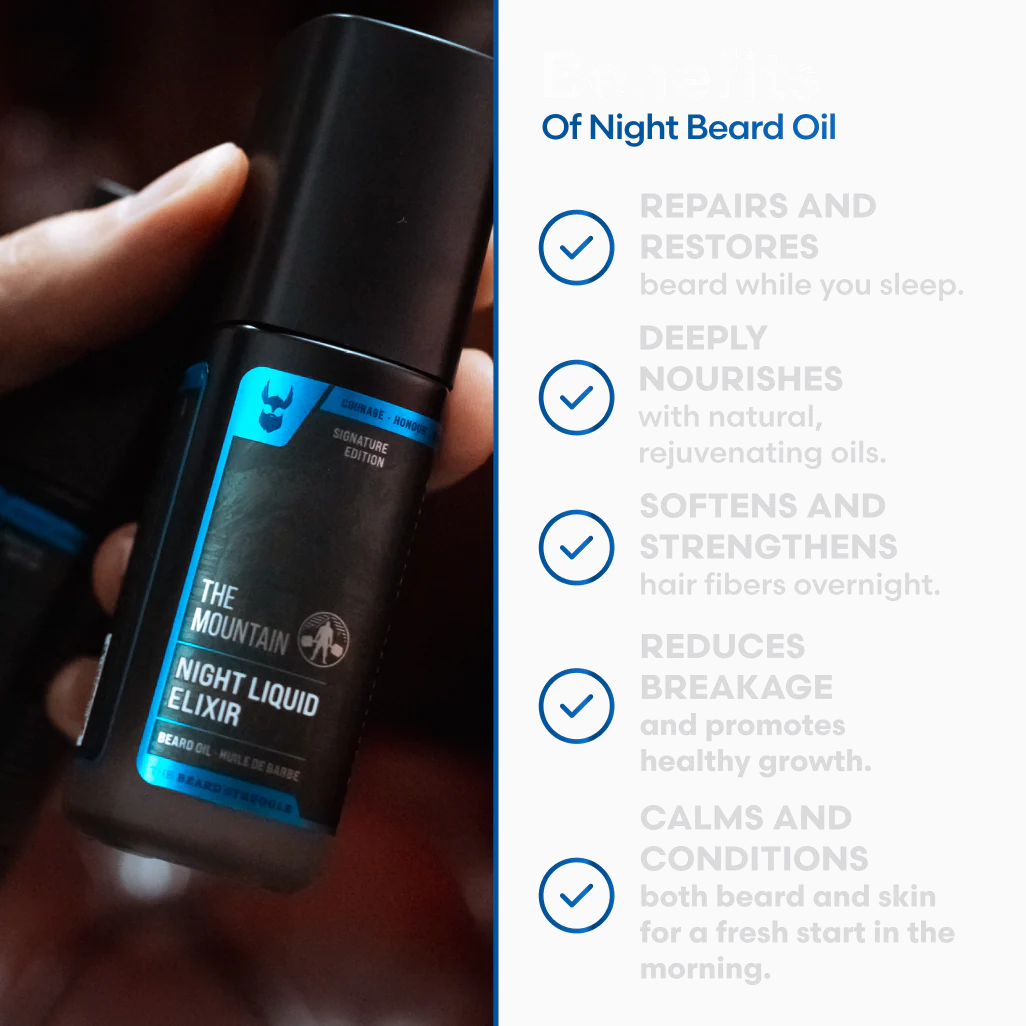 Night Liquid Beard Oil - Mountain - Image 3