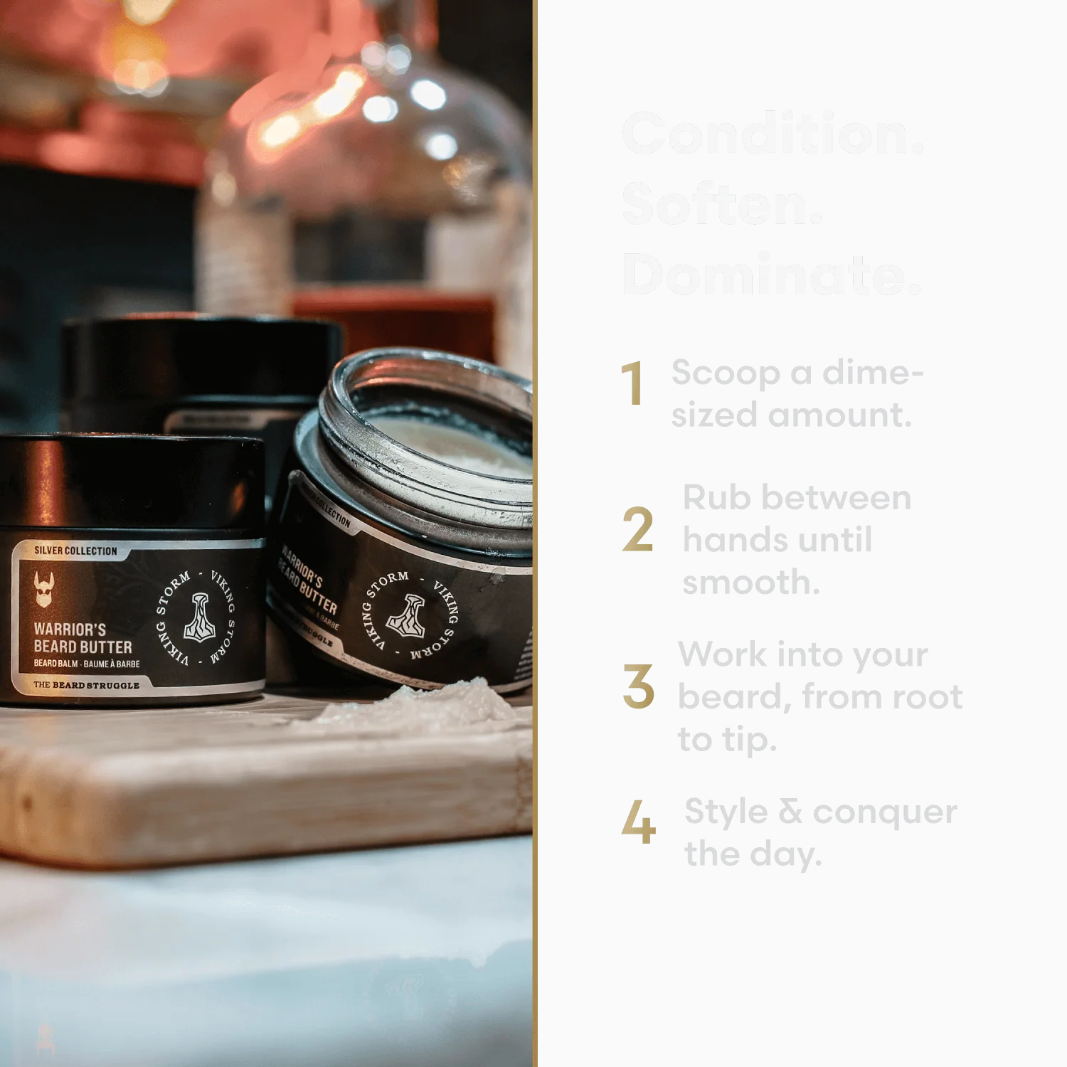 Warrior's Beard Butter - All Natural Care for Your Beard - Image 3